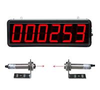 Laser Sensor Counter, 6-Digit Digital Display Counts Up to 999999, Precision Counting for Conveyor Belt, Easy-to-Read LED Screen