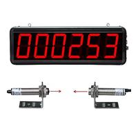 Laser Sensor Counter, LED Digital Display Counter for Conveyor Belt, 6-Digit Screen, Count Up to 999999, Perfect for Production Line and People Visitor Counter