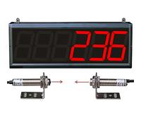 Laser Sensor Counter, LED Digital Display Counter for Conveyor Belt, 6-Digit Screen, Count Up to 999999, Perfect for Production Line and People Visitor Counter