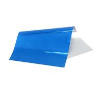 Laser Silver 8 x 15cm 50 Sheets Hot Stamping Foil Paper Transfer Laminator Foil for Hard Box and Plastic Material(50pcs-Sapphire Blue)