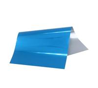 Laser Silver 8 x 15cm 50 Sheets Hot Stamping Foil Paper Transfer Laminator Foil for Hard Box and Plastic Material(50pcs-Blue)