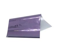 Laser Silver 8 x 15cm 50 Sheets Hot Stamping Foil Paper Transfer Laminator Foil for Hard Box and Plastic Material(50pcs-Light Purple)