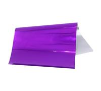 Laser Silver 8 x 15cm 50 Sheets Hot Stamping Foil Paper Transfer Laminator Foil for Hard Box and Plastic Material(50pcs-Purple)