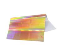Laser Silver 8 x 15cm 50 Sheets Hot Stamping Foil Paper Transfer Laminator Foil for Hard Box and Plastic Material(50pcs-Laser Gold)