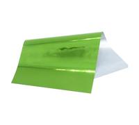 Laser Silver 8 x 15cm 50 Sheets Hot Stamping Foil Paper Transfer Laminator Foil for Hard Box and Plastic Material(50pcs-Light Green)