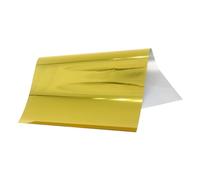 Laser Silver 8 x 15cm 50 Sheets Hot Stamping Foil Paper Transfer Laminator Foil for Hard Box and Plastic Material(50pcs-Gold)