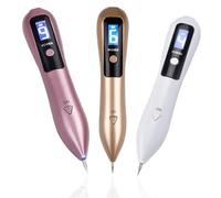 Laser Skin Tag Removal Pen Skin Tag Removal Kit, Mole Remover with 9 Adjustable Modes for Moles, Warts and Age Spots on Face, Hands and Body(Pink)