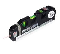 Laser Spirit Level, Multipurpose Laser Measure Tool, Spirit Level Standard Metric Ruler Measuring Tape for Photos Frame Picture Hanging 8ft/2.5M (1 Pack)