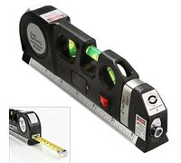 Laser Spirit Level with 8ft Measuring Tape, Cross Line Laser Level Tool | Multipurpose Laser Spirit Level Laser Beam Line for Photos Frame Picture Hanging TV Bracket Carpenter Door Frame Bricklayers