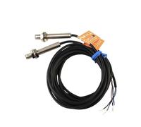Laser Switch Sensor Probe Through-Beam M6 M8 NPN PNP NO NC J8X-D20NK Visible Red Light 12-24V DC 0-20m Sensing(J8X-D20NB)