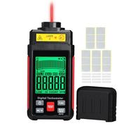 Laser Tachometer Non-Contact RPM Meter 10-99999 RPM, High Accuracy with Reflection Tape, LCD Backlight & Max/Min/AVG,Data Hold, Home use Motor Speed RPM Tester Rotational Speed Sensor