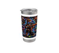 Laser Tag Player Cool Kid Squad Lasertag Team Birthday Party Stainless Steel Insulated Tumbler