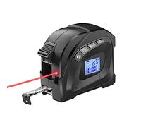 Laser Tape Measure, 2 in 1 Digital Laser Distance Meters with LCD Display, 40M/131FT Laser Measure, 5M/16FT Tape Measure, Distance/Area/Volume/Pythagorean, Unit Switching, Data Storage
