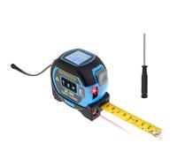 Laser Tape Measure Digital Laser Distance Measure 131ft/40m with LCD Backlitght ±2mm Accuracy Pythagorean/Area/Volume Calculation M/In/Ft Unit Retractable 5M Stainless Steel Tape Measure (131ft/40m)
