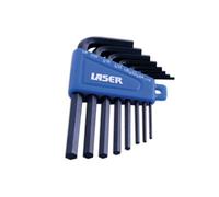 Laser Tools 0267 8Pc Hex Key Set Imperial 1/16" - 1/4"