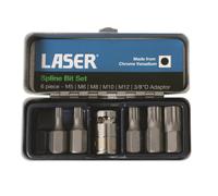 Laser 592 6 Piece Spline Bit Set