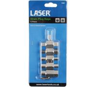 Laser 1580 Drain Plug Key Set 5pc