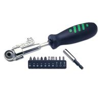 Laser Tools 2517 3-Way Angled Head Screwdriver With 10 Bits