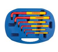 Laser Exhaust Technology Hex Key Set 5515 Extra Long Insulated VDE 6pc