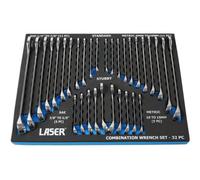 Laser Tools 6795 32Pc Combination Spanner Set Metric & Af