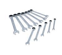 Laser Tools 8511 12Pc Ratchet Ring Combination Spanner Set 8-19mm