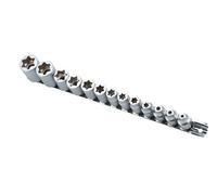 Laser Tools 8797 Flat Cut Star Socket Set 13 Piece 3/8"D & 1/2"D Sizes E5 to E20