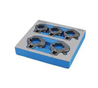 Laser Exhaust Technology Ratchet Flare Nut Wrench Set 9076 - 1/2" D 22-32mm