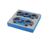 Laser Tools 9076 Ratchet Flare Nut 1/2"D Wrench Set 22mm - 32mm