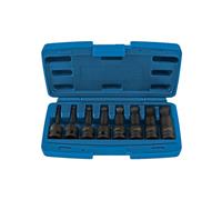 Laser Tools Ball End Impact Hex Socket Bit Set 1/2"D 8 Piece Set - 7672