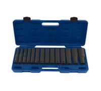 Laser Tools Extra Deep Impact Socket Set 1/2"D 14 Piece Set - 7759