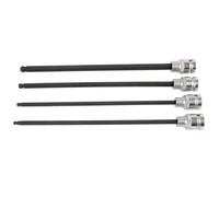 Laser Tools Extra Long Ball End Hex Socket Bit Set 1/2"D 4 Piece Set - 6711
