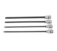 Laser Tools Extra Long Ball End Hex Socket Bit Set 1/2"D 4 Piece
