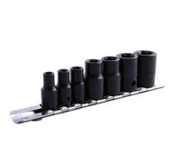Laser Tools Impact Star Socket Set 3/8"D, 1/4"D 7pc 0897