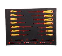 Laser Tools Insulated Screwdrivers In Foam Inlay Flat Torx Phillips etc 8486