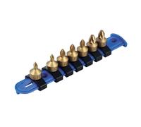 Laser Tools Low Profile Pozi Drive Socket Bit Set 1/4"D 7 Piece Set - 8665