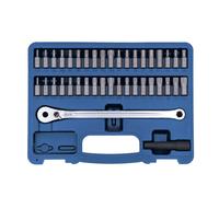Laser Tools Low Profile Ratchet Bit Set 40pc Hex Torx Tamper Torx Spline 8770