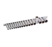 Laser Tools Metric Deep Socket Set 3/8"D 17pc Bi Hex From 6mm to 22mm 3657