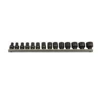 Laser Tools Metric Impact Socket Set 1/4"D 14pc 6 pt Standard Length 5961