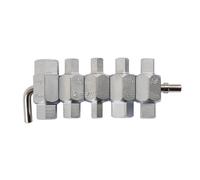 LASER TOOLS Oil Drain Plug Socket Key Tool Set METRIC 5 Pce 8mm - 17mm