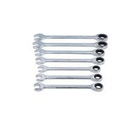 Laser Tools Ratchet Ring Combination Spanner Set 20 - 32mm 7 Piece Set - 9124