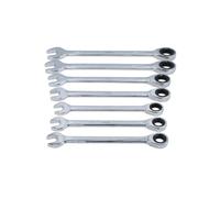 Laser 9124 Ratchet Ring Combination Spanner Set 20-32mm - 7pc