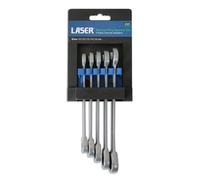 Laser 3229 Ratchet Ring Combination Spanner Set 5pc