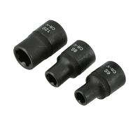 Laser Tools Ribe Socket Set 1/2"D 3pc 6575