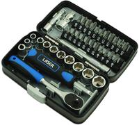 Laser Tools Socket & Bit Set 1/4"D 38 Piece Ratchet & Star TORX Set - 5960 RDG