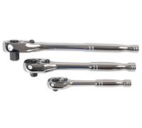 Laser Tools Standard Ratchet Set 1/4"D, 3/8"D, 1/2"D 3pc 6421
