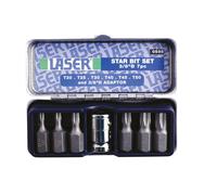 Laser Tools Star Bit Set 0595 - 7 Piece - 3/8" Drive - Chrome Vanadium Steel