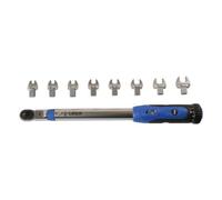 Laser Tools Torque Wrench 1/4"D 9 Plug In Insert Heads 10 to 50Nm 45 teeth 6167