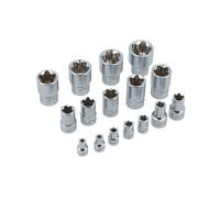 Laser 7189 Torx® Plus EPR Socket Set 1/4"D, 3/8"D, 1/2"D 16pc