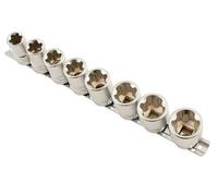 LASER TOOLS TORX PLUS SOCKET SET 8 PCE 18EPL - 32EP 1/2" NOT STANDARD TORX CG2