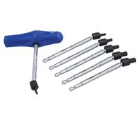Laser Tools Universal Joint Spline Bit Set 6pc 8225